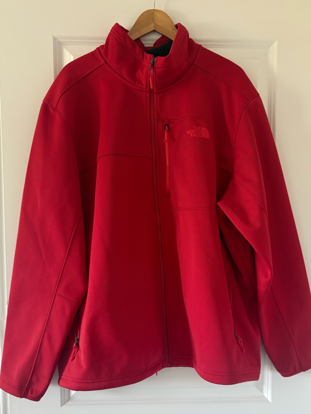 The North Face Men’s Apex Softshell Jacket Red and Black Hoodie Jacket XXXL - Picture 1 of 4